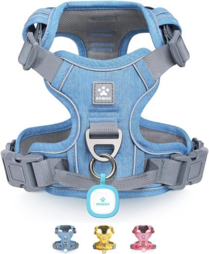 Pawaii No Pull Dog Harness with Pet ID Tag, Reflective Vest