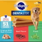 Pedigree Dentastix Large Breed Dental Dog Treats, Variety, 51 Count