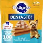 Pedigree Dentastix Small & Medium Dental Dog Treats, Original, 108 Count