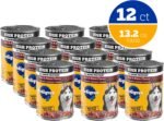 Pedigree High Protein Wet Dog Food, Beef & Bison, 13.2 oz, 12 Count - Image 2