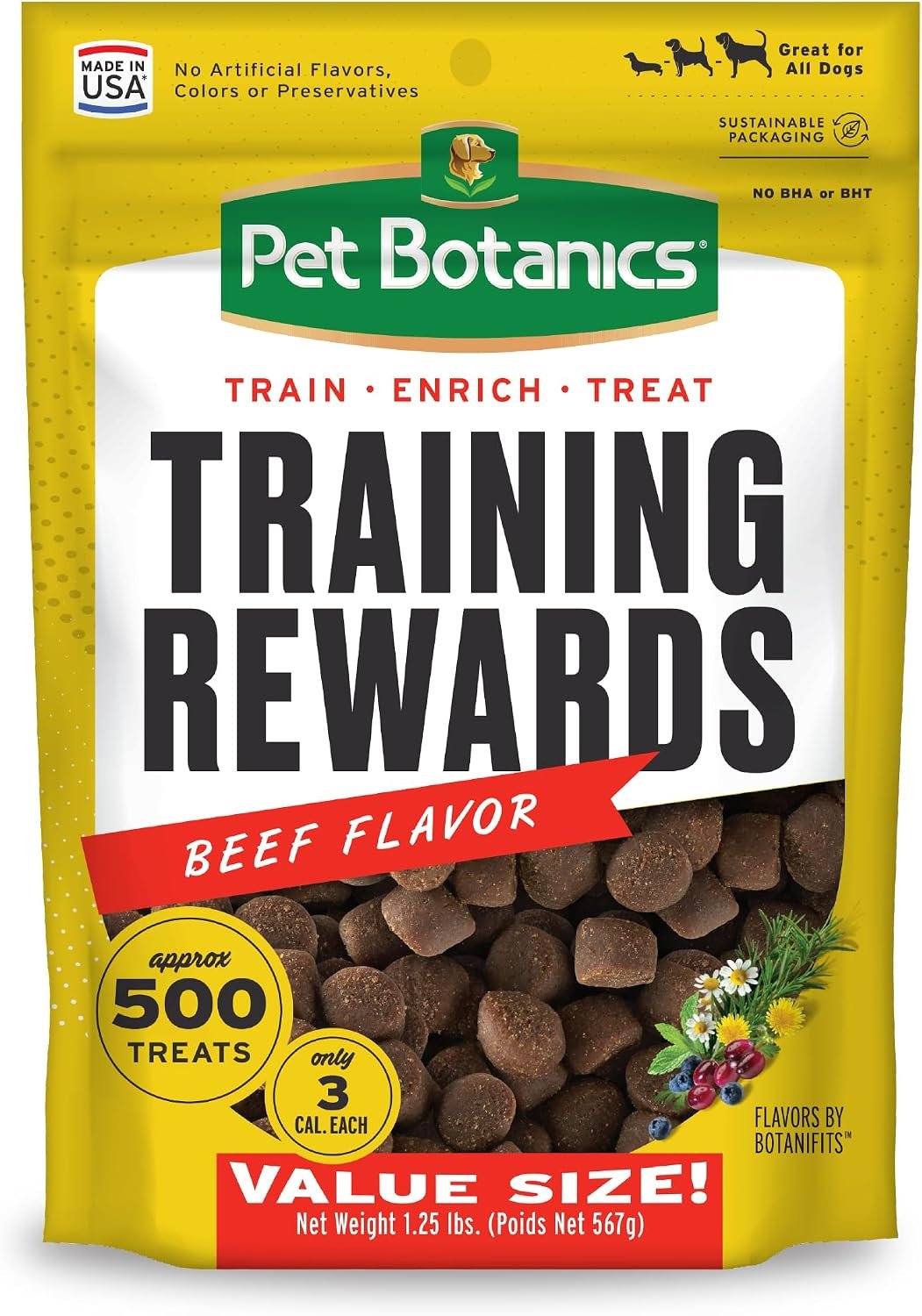 Pet Botanics Training Rewards Soft & Chewy Dog Treats, Beef, 20 oz Bag Pet Botanics Training Rewards Soft & Chewy Dog Treats, Beef, 20 oz Bag