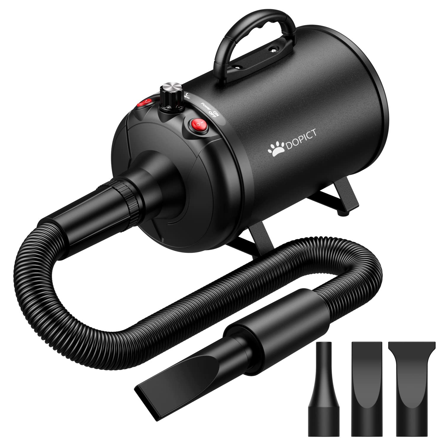 Pet Dryer, 5.2HP/3800W Pet Grooming Dryer with Adjustable Speed and Temperature Control Dog Blow Dryer, Pet Hair Dryer with 3 Nozzle Pet Dryer, 5.2HP/3800W Pet Grooming Dryer with Adjustable Speed and Temperature Control Dog Blow Dryer, Pet Hair Dryer with 3 Nozzle