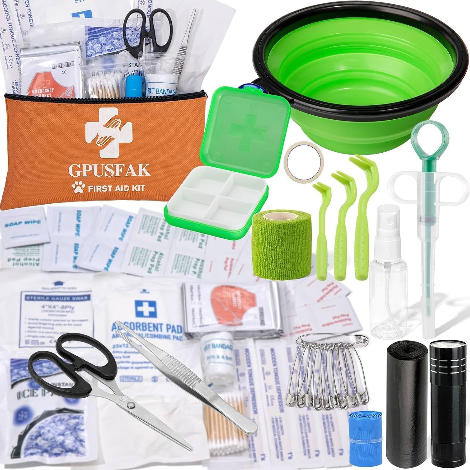 Pet First Aid Kit for Dogs & Cats – Dog First Aid Kit Pet Emergency Kit with First Aid Supplies for Home Camping Hiking Traveling Pet First Aid Kit for Dogs & Cats – Dog First Aid Kit Pet Emergency Kit with First Aid Supplies for Home Camping Hiking Traveling