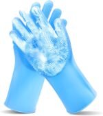 Pet Grooming Gloves—Dog Washing Gloves with High-Density Teeth