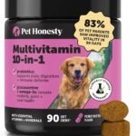 Pet Honesty Vet Recommended 10-in-1 Dog Multivitamin, 90 Ct, Peanut Butter