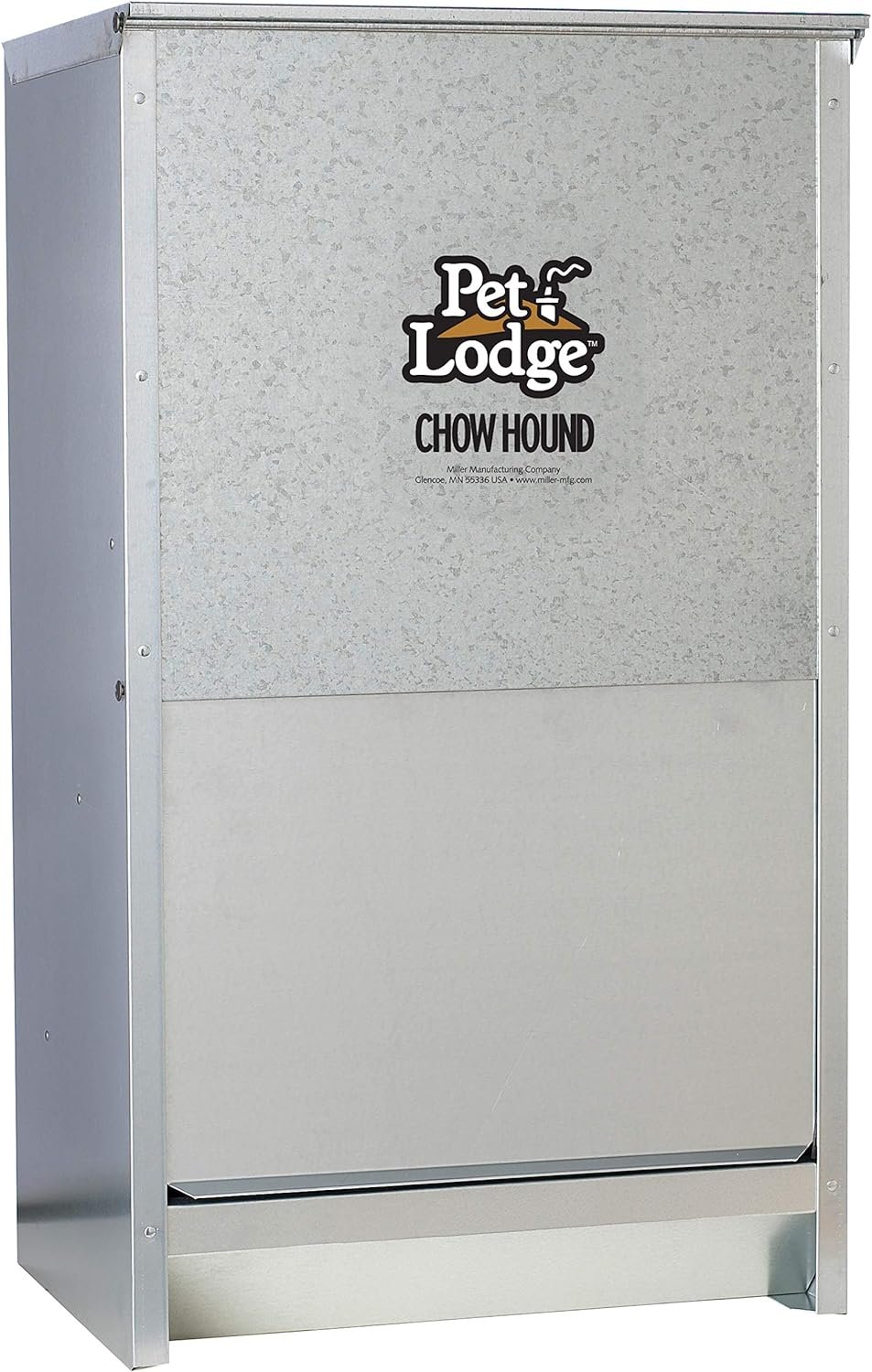 Pet Lodge® Automatic Dog Feeder | Chow Hound Outdoor Pet Feeder for Large Dogs | Tough Galvanized Steel | Made in USA | 50 Pound Pet Lodge® Automatic Dog Feeder | Chow Hound Outdoor Pet Feeder for Large Dogs | Tough Galvanized Steel | Made in USA | 50 Pound