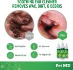 Pet MD Otic Ear Solution for Dogs & Cats - Cucumber Melon Scent - 8oz - Image 2