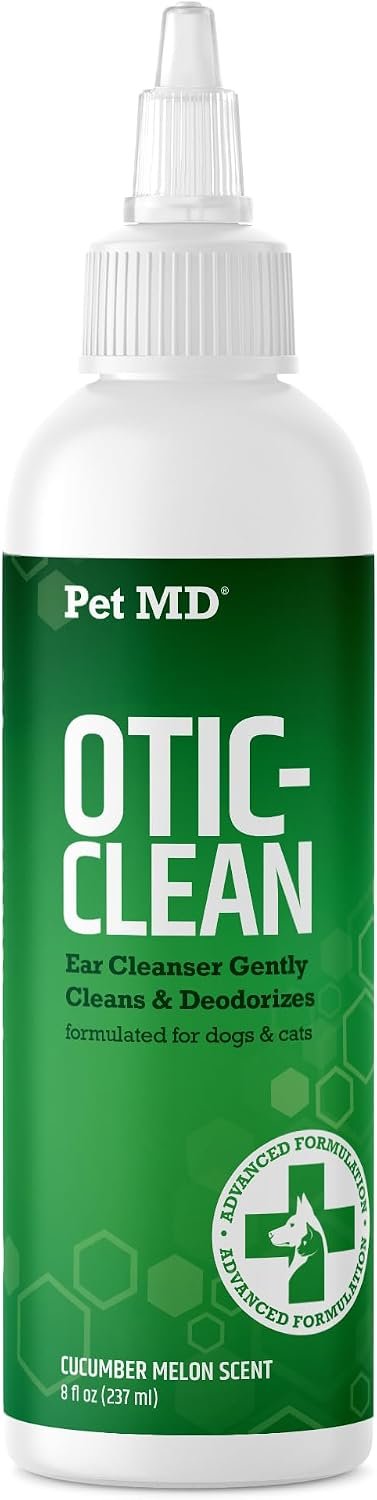 Pet MD Otic Ear Solution for Dogs & Cats – Cucumber Melon Scent – 8oz Pet MD Otic Ear Solution for Dogs & Cats – Cucumber Melon Scent – 8oz