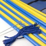 Pet Prime Dog Agility Training Equipment for Dog Obstacle Course Backyard 12pcs Weave Poles Slalom Set Portable Dogs Park Exercise Tool - Image 2