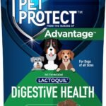 Pet Protect Digestive Health Supplement for Dogs, Chicken Flavor, 60ct