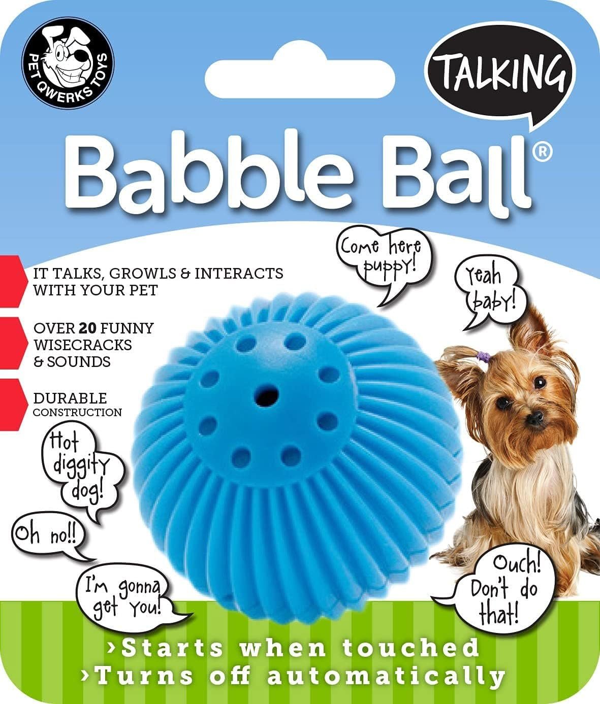 Pet Qwerks Talking Babble Ball Dog Toys Small 2-Pack Pet Qwerks Talking Babble Ball Dog Toys Small 2-Pack