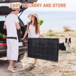 Pet Republic Dog Crates for Large Dogs Folding Metal Wire Dog Gage Double Door 30/36/42Inches Dog Kennel Indoor Outdoor Pet Grates - Image 2