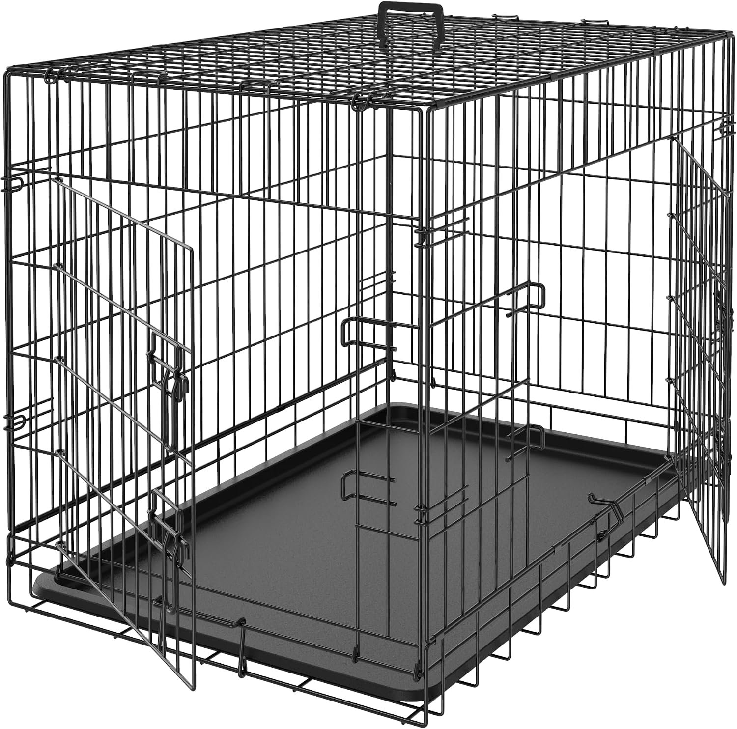Pet Republic Dog Crates for Large Dogs Folding Metal Wire Dog Gage Double Door 30/36/42Inches Dog Kennel Indoor Outdoor Pet Grates Pet Republic Dog Crates for Large Dogs Folding Metal Wire Dog Gage Double Door 30/36/42Inches Dog Kennel Indoor Outdoor Pet Grates
