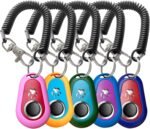 Pet Training Clicker with Strap for Dogs/Cats/Horses/Birds or Other Animals - Clickers for Training (5 Colors)
