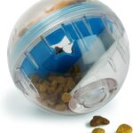 Pet Zone IQ Treat Ball, Interactive Dog Dispenser Toy, 4 Inch Slow Feeder