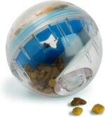 Pet Zone IQ Treat Ball, Interactive Dog Dispenser Toy, 4 Inch Slow Feeder