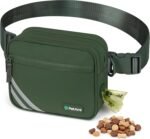 PetAmi Dog Walking Bag, 3-in-1 Crossbody Fanny Pack Treat Pouch,Olive Green