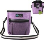 PetAmi Hands Free Dog Treat Pouch for Training and Walking, Purple