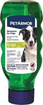 PetArmor Flea & Tick Shampoo Dogs Original, Kills Eggs 30 Days, 18oz