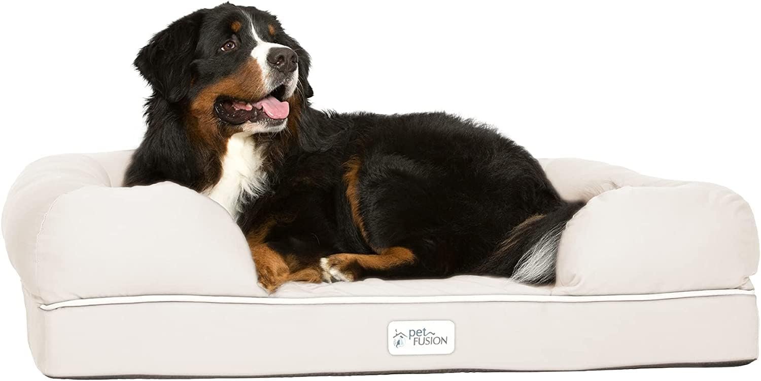 PetFusion Extra Large Dog Bed w/ Solid 4″ Memory Foam, Waterproof Liner, & YKK Premium Zippers. [Brown, 44x34x10″ ), X-Large (44×34″), Sandstone PetFusion Extra Large Dog Bed w/ Solid 4″ Memory Foam, Waterproof Liner, & YKK Premium Zippers. [Brown, 44x34x10″ ), X-Large (44×34″), Sandstone