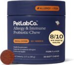 PetLab Co. Allergy & Immune Probiotic Chews, 30 Soft Chews, Small Dogs