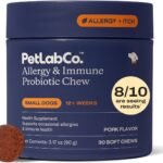 PetLab Co. Allergy & Immune Probiotic Chews, 30 Soft Chews, Small Dogs