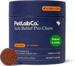 PetLab Co. Itch Relief Chew Pro for Dogs, 30 Soft Chews, Pork
