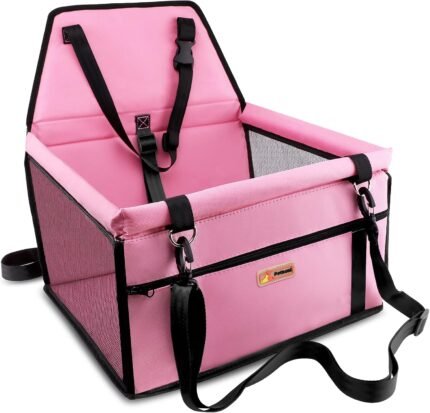 Petbobi Dog Car Seat for Small Dogs and Cats up to 15 lbs, Portable Booster