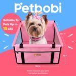 Petbobi Dog Car Seat for Small Dogs and Cats up to 15 lbs, Portable Booster - Image 2