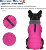 Petglad Waterproof Dog Winter Coat, Warm Fleece Dog Jacket with Leash Hole - Image 2