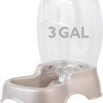 Petmate Pet Cafe Cat and Dog Water Dispenser, 3 GAL, Pearl Tan