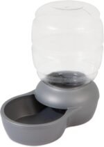 Petmate Replendish Gravity Waterer with Microban, 4 Gallons, Silver