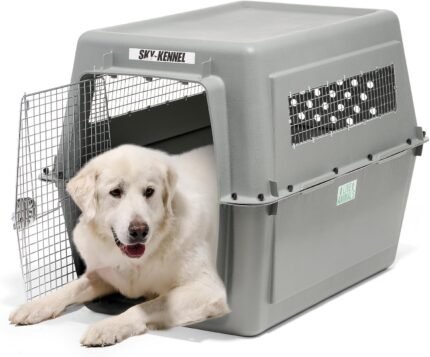 Petmate Sky Kennel for Air Travel, 48in Dog Crate for Pets 90 to 125lbs