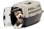 Petmate Vari Dog Kennel, Carrier, 10 to 20lbs, 24in, Taupe and Black - Image 2