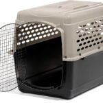 Petmate Vari Dog Kennel, Carrier for Large Dogs, 40in, Taupe and Black