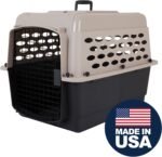 Petmate Vari Dog Kennel, Portable Pet Carrier, Taupe and Black, 28in - Image 2