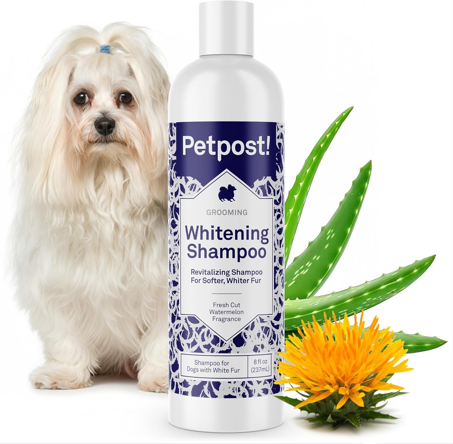 Petpost | Dog Whitening Shampoo with Coconut Oil & Aloe. Brightens White & Light Coats, Moisturizes Skin. Watermelon Scent. 8 oz Petpost | Dog Whitening Shampoo with Coconut Oil & Aloe. Brightens White & Light Coats, Moisturizes Skin. Watermelon Scent. 8 oz