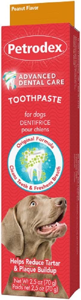 Petrodex Enzymatic Dog Toothpaste, Peanut Flavor, 2.5oz