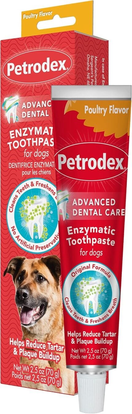 Petrodex Enzymatic Dog Toothpaste, Poultry Flavor, 2.5oz