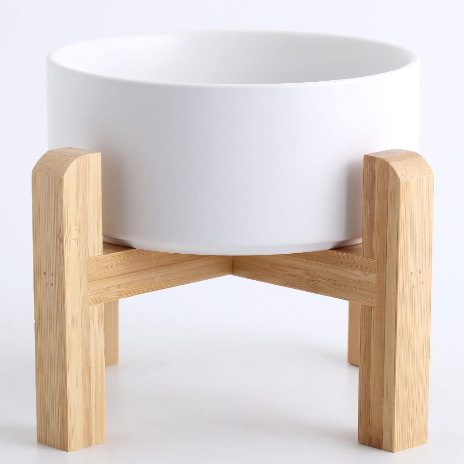 Petygooing White Elevated/Raised Ceramic Dog Bowl for Small Breeds, Dog Food Water Dish with Stand,Pet Feeding Bowl with Anti Slip Rubber for Cats and Small Dogs Puppy 13.5 OZ (5.1In / 1.7 Cups Petygooing White Elevated/Raised Ceramic Dog Bowl for Small Breeds, Dog Food Water Dish with Stand,Pet Feeding Bowl with Anti Slip Rubber for Cats and Small Dogs Puppy 13.5 OZ (5.1In / 1.7 Cups