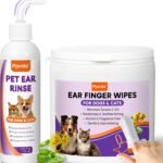 Pjordo Pet Ear Cleaner for Dog & Cat, Natural Formula – Aloe & Witch Hazel