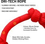 Playology Tug Rope Dog Toys for Medium Dogs - Medium, Beef Scent - Image 2