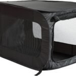 Portable Collapsible Pop Up Kennel, 24″L x 16.6″W x 16″H, Black