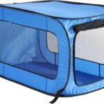 Portable Collapsible Pop Up Kennel, 36″ L x 22″ W x 22″ H, Blue