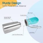 Portable Dog Water Bottle, 24 OZ Stainless Steel Pet Water Dispenser - Image 2