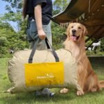 Portable Foldable Dog Bed for Travel Camping and Outdoor Dog Mat with Waterproof Cover& Fluffy Lining- Easy Clean, Durable - L (Denim Blue) - Image 2