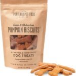 Portland Pet Food Pumpkin Dog Treats – Healthy, Grain-Free Biscuits, 5 oz