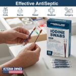 Povidone Iodine Swabs, 50 Pack, Iodine Antiseptic Solution for Wound Care - Image 2