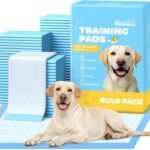 Powools Puppy Pads for Dogs, 34 x 28 in, 6-Layer, Leak-Proof, 100-Pack