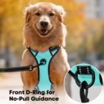 PoyPet No Pull Dog Harness Medium, Reflective Vest with Front Clip & Handle - Image 2